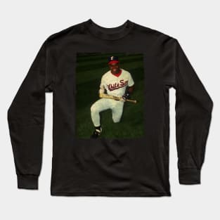 Frank Thomas in Chicago White Sox Long Sleeve T-Shirt